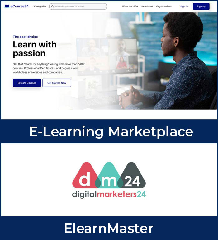 elearning marketplace web application