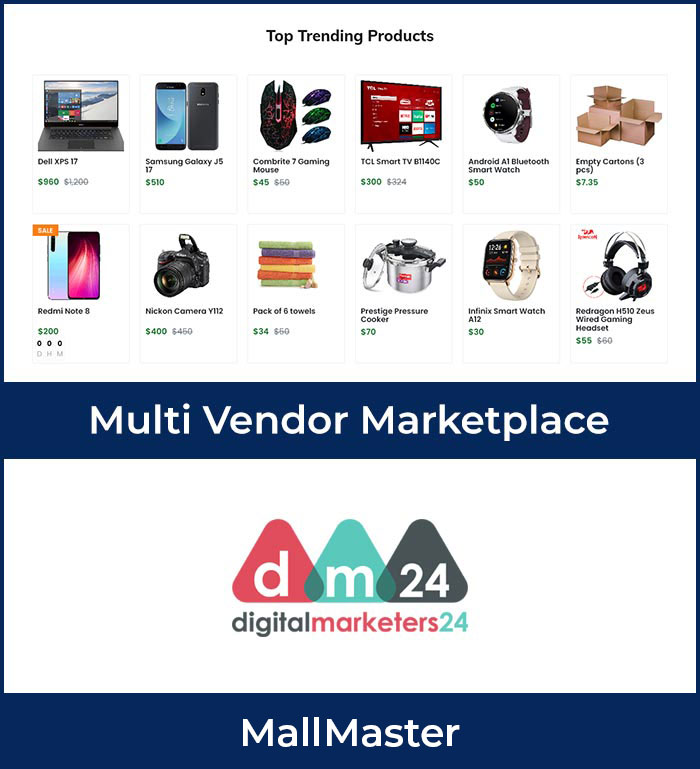 multi vendor marketplace web application