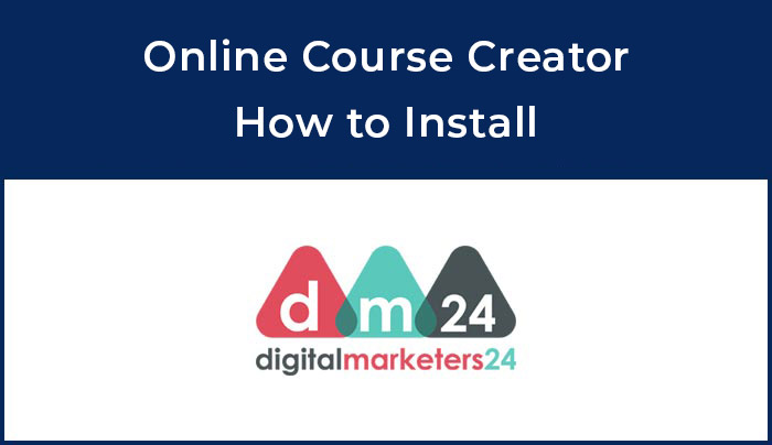 online course creator how to install