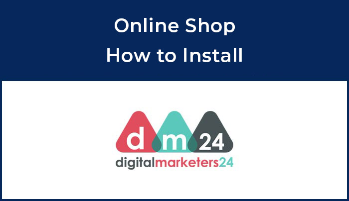 online shop how to install