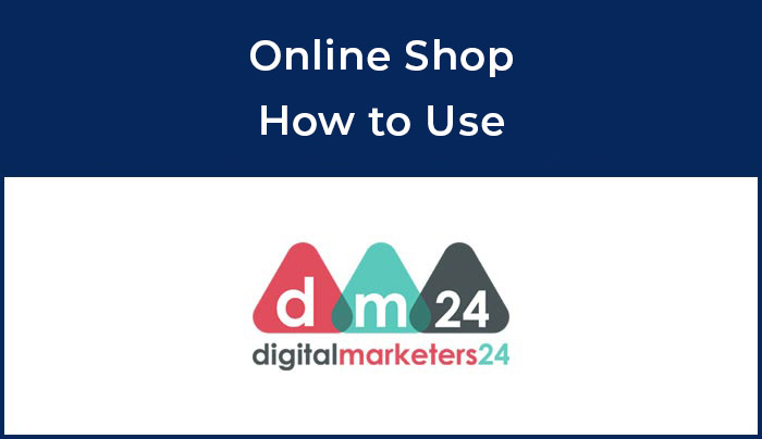 online shop how to use